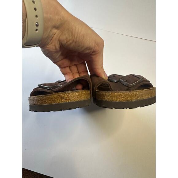 Birkenstock Milano Sandals Oiled Leather HABANA Size 11 - Picture 7 of 7